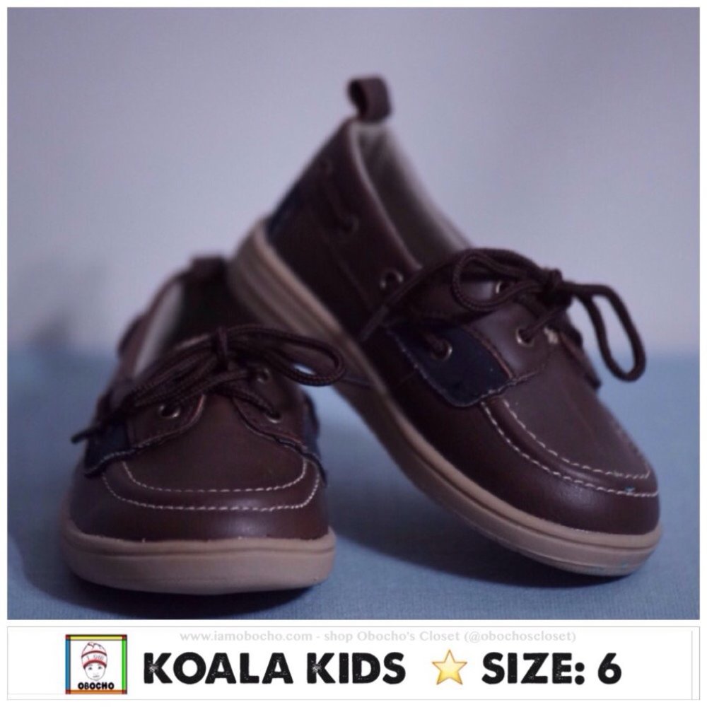 Koala Kid's Brown Round Toe Lace Up Boot Size 6 (PRE-LOVED)